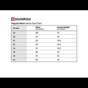 southpole size chart